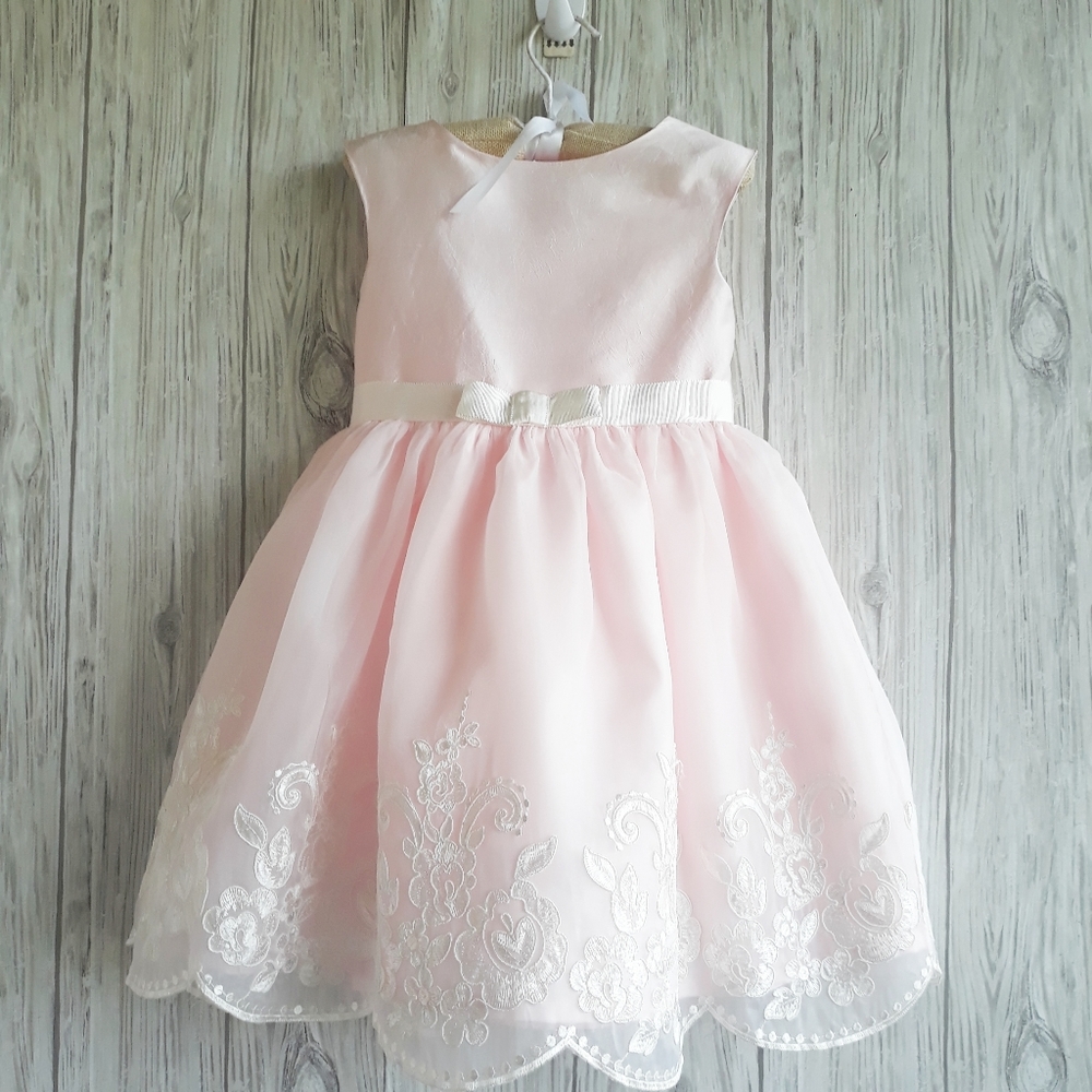 Janie and Jack Embroidered Organza Dress Size 4